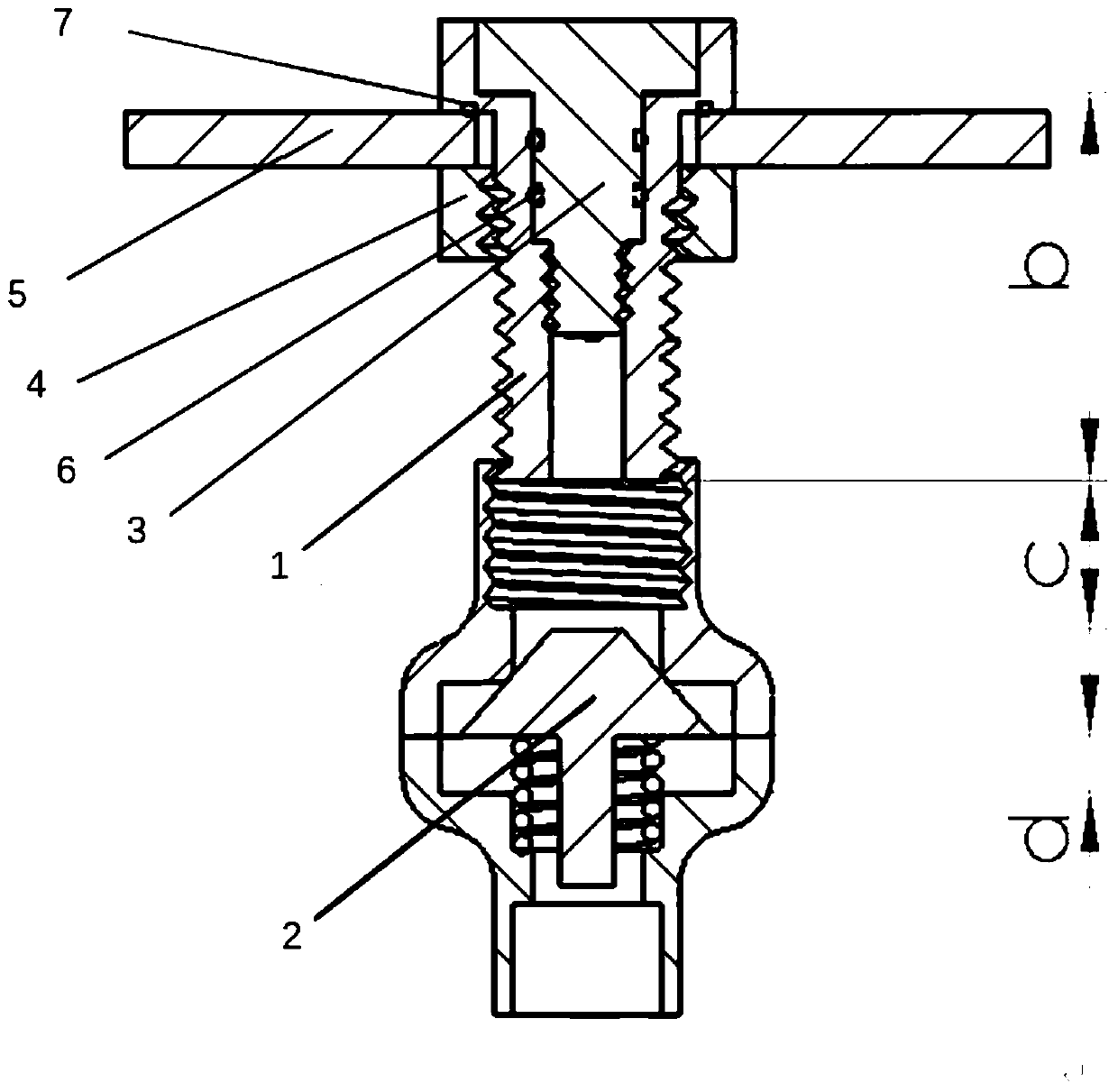 Bidirectional gas valve kit for sealed cabin of underwater robot and gas nozzle matched therewith