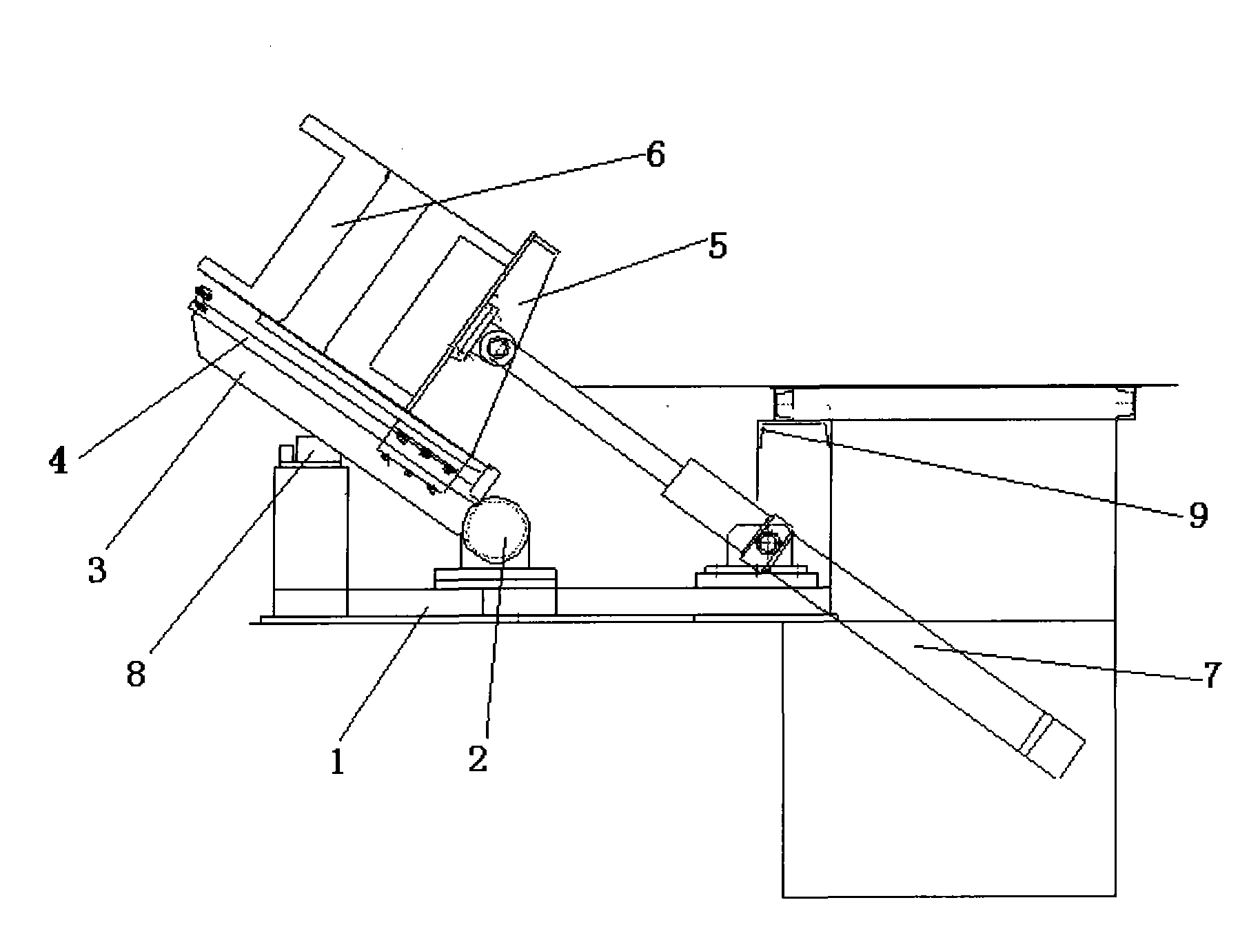 Hydraulic-driven automatic wire coil-loading device for frame winding machine