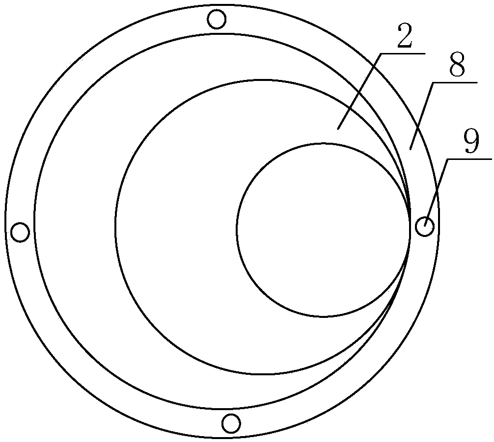 Organic fiber dispersing and adding device