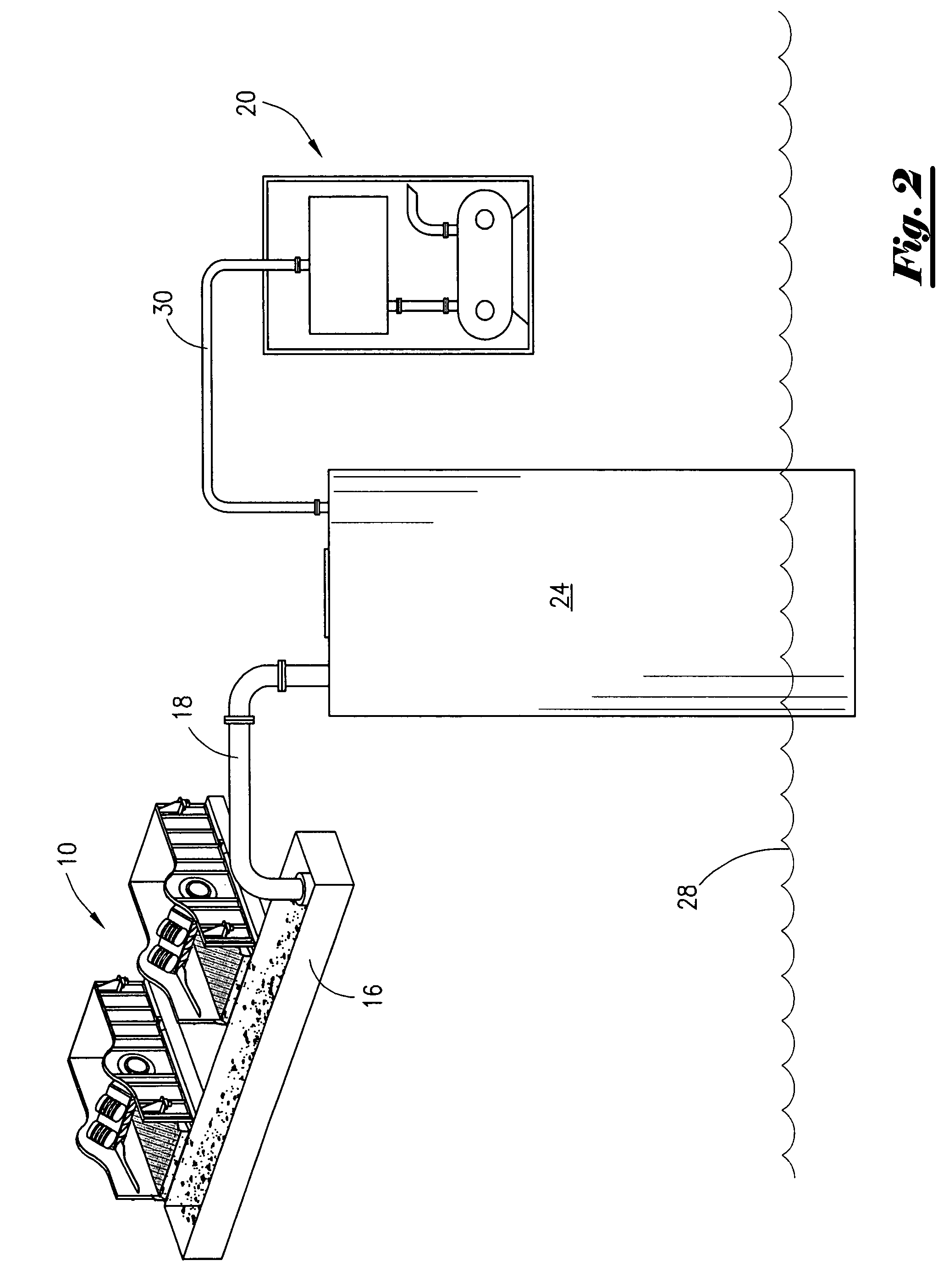 Method and apparatus for vacuum collecting and gravity depositing drill cuttings