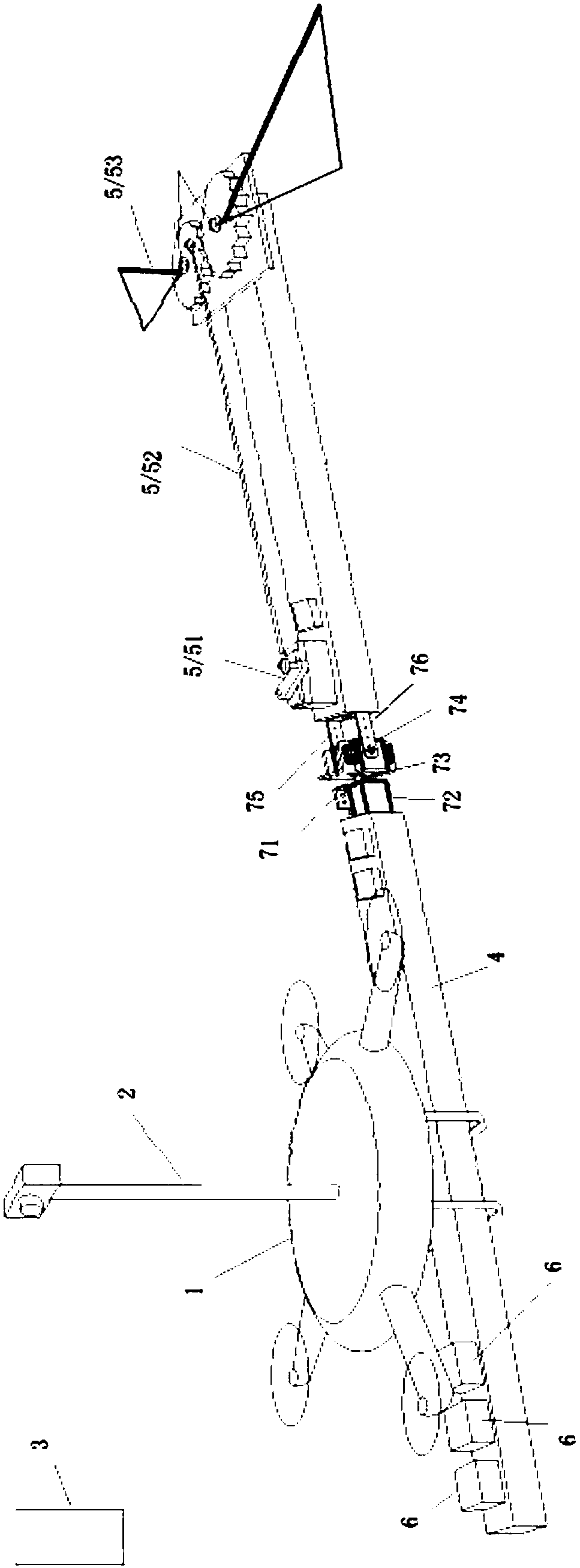 Foreign matter removal control method and device of power transmission line