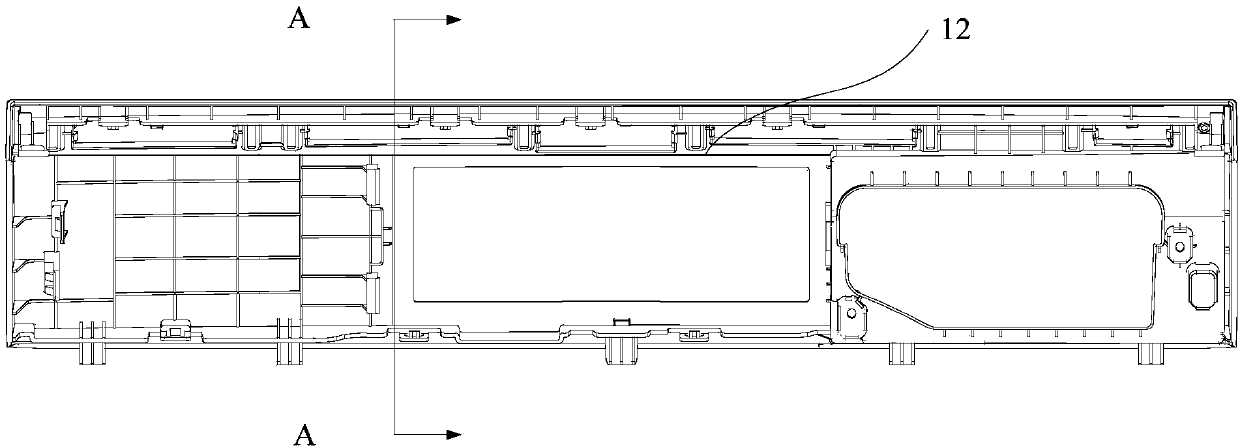 Control panel, cover body component and washing machine