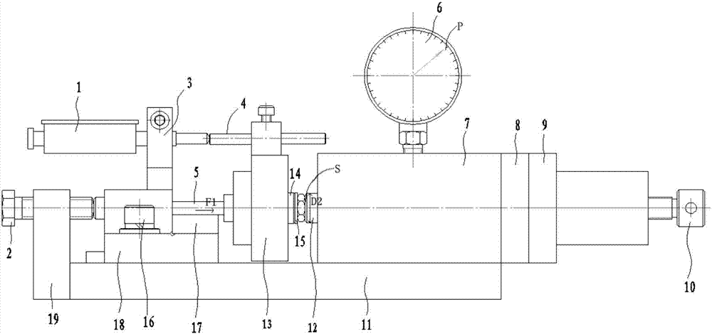 Test device for performance and reliability of piezoelectric actuator