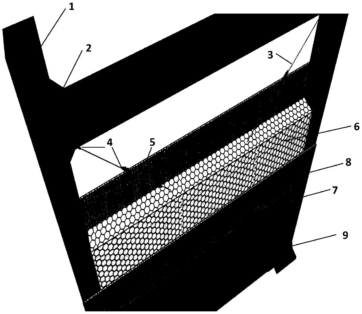 Light steel-steel rope-small diameter log-composite board surface layer straight-line-shaped combined wall and manufacturing method