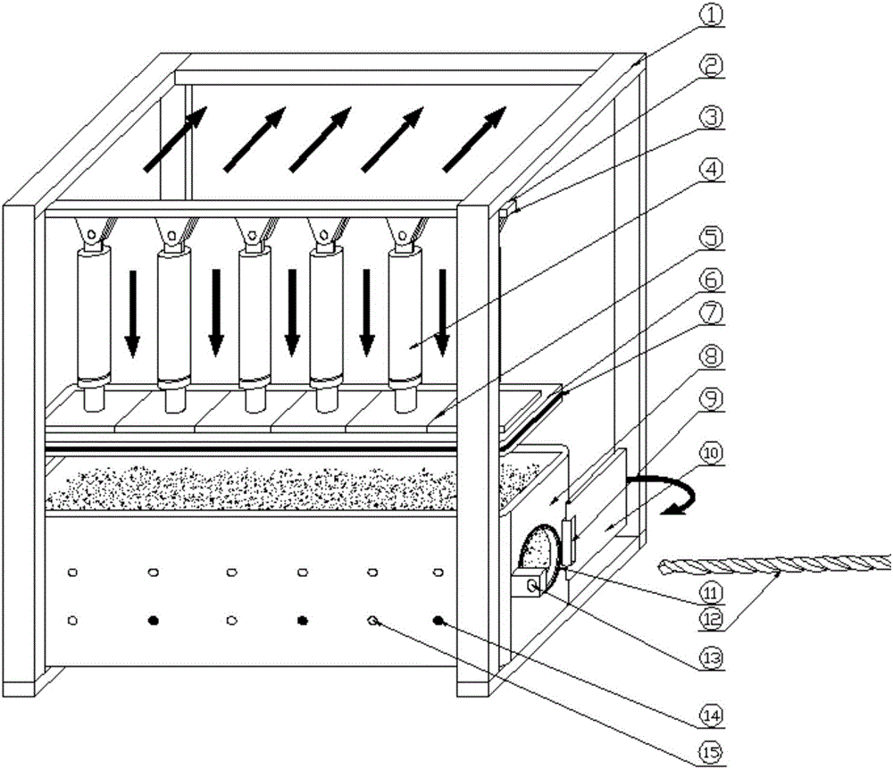 Verisimilitude briquette coal and gas outburst simulation test device and method