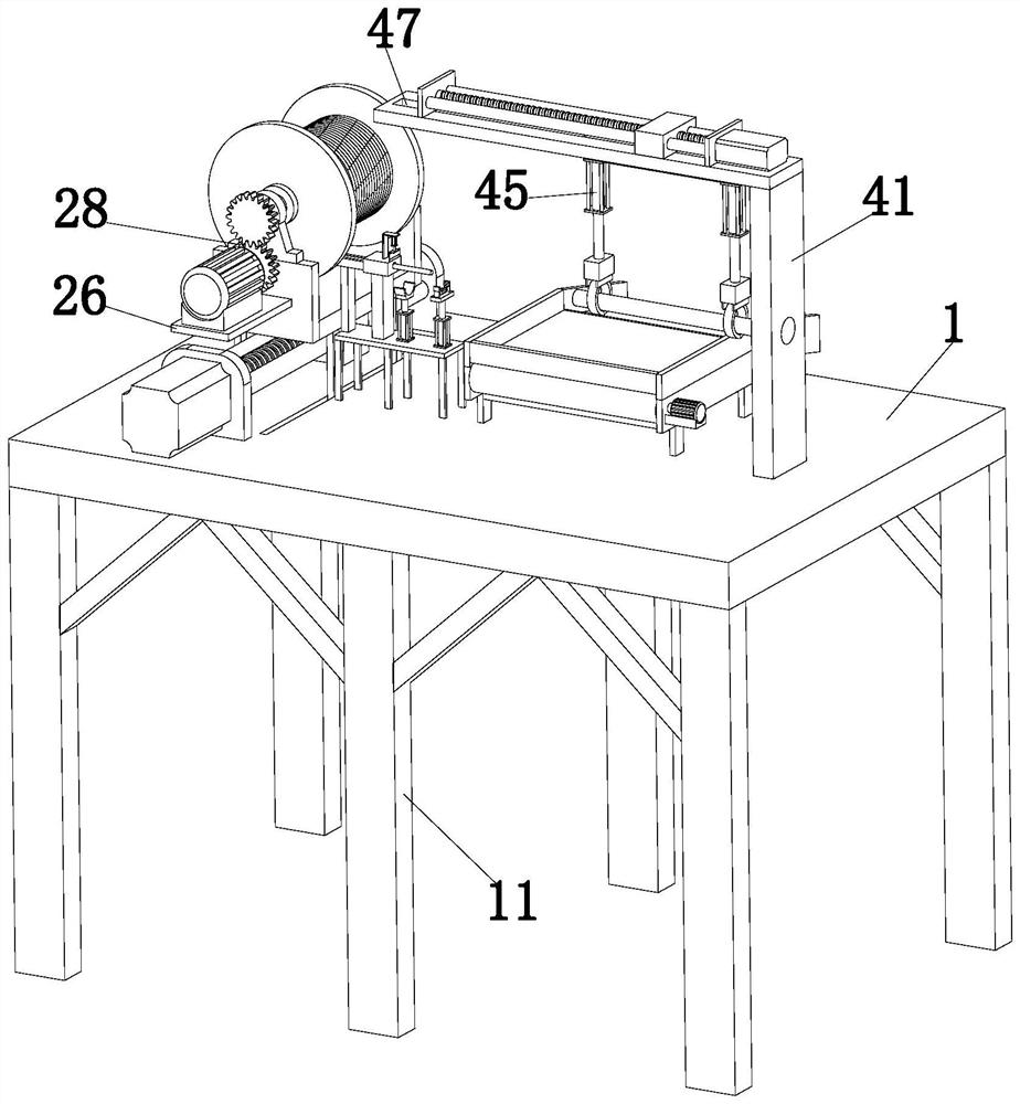 Pipe penetrating device for electronic wire harness machining