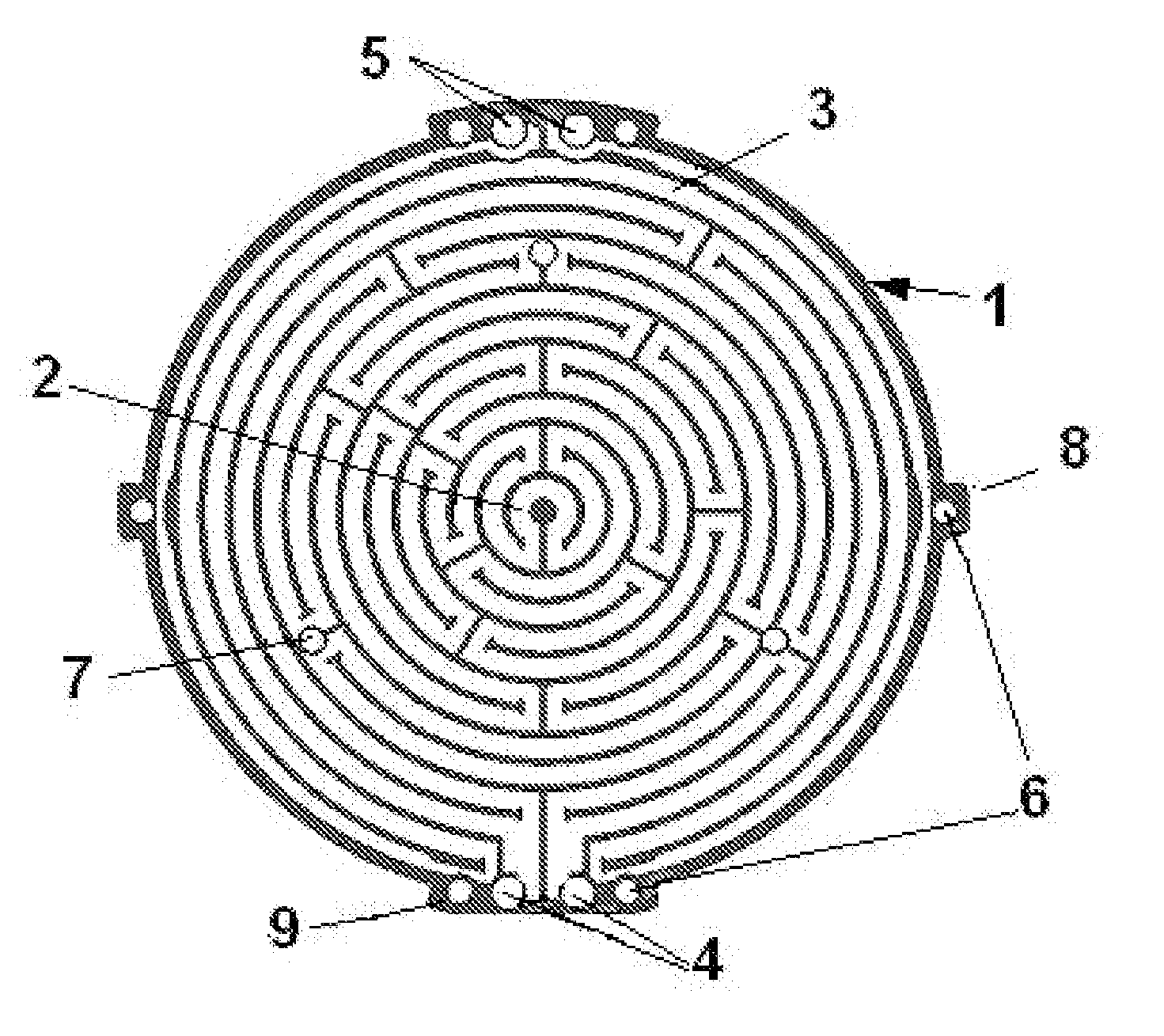 Electrode Pattern For Resistance Heating Element and Wafer processing Apparatus