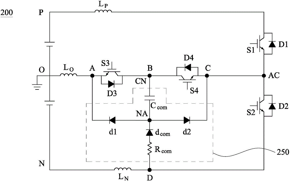 Converter and voltage clamping circuit therein