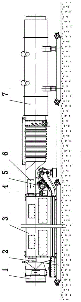 Mine dry dust removal device