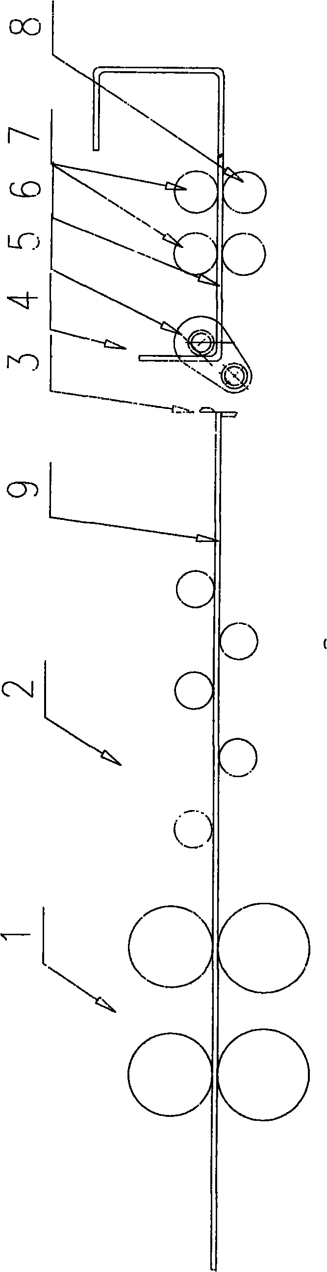 Back conveying and bending mechanism of reinforcing steel bar automatic bending machine