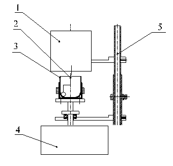 Stirring device with transmission type multi-crucible