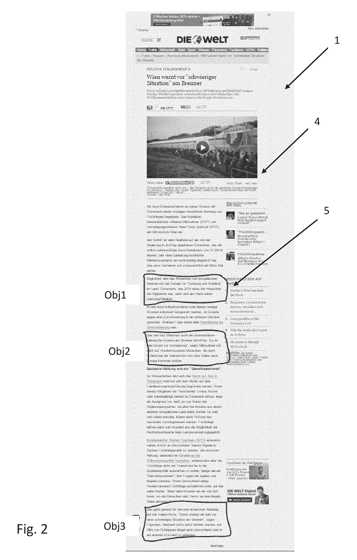 Method for scrolling visual page content and system for scrolling visual page content