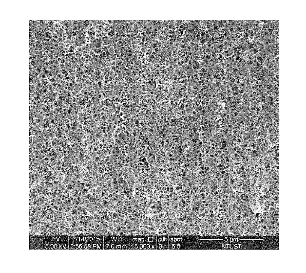 Method for producing polymer nanofoam