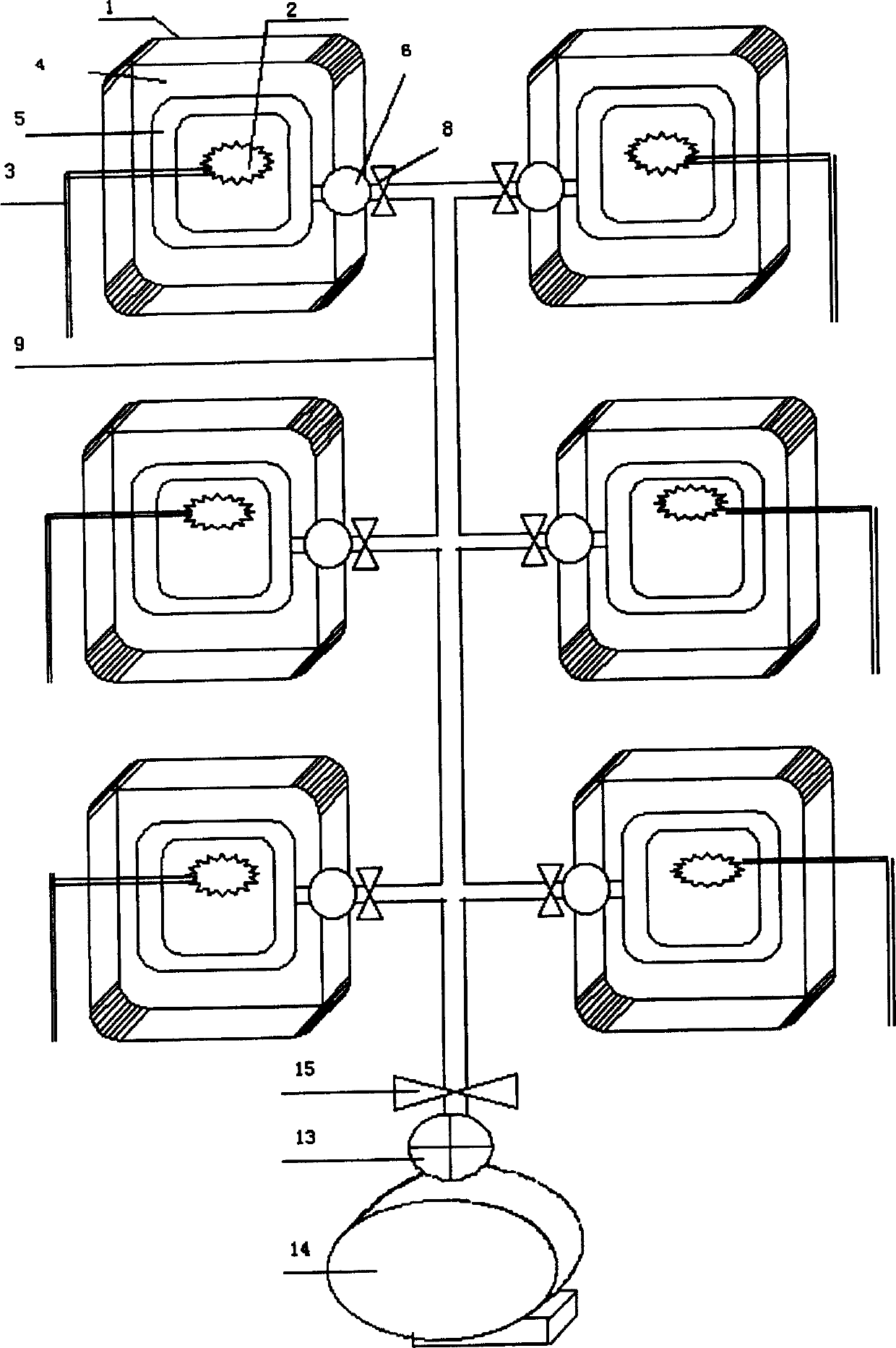 Biological restoring method for contaminative soil and equipment therefor