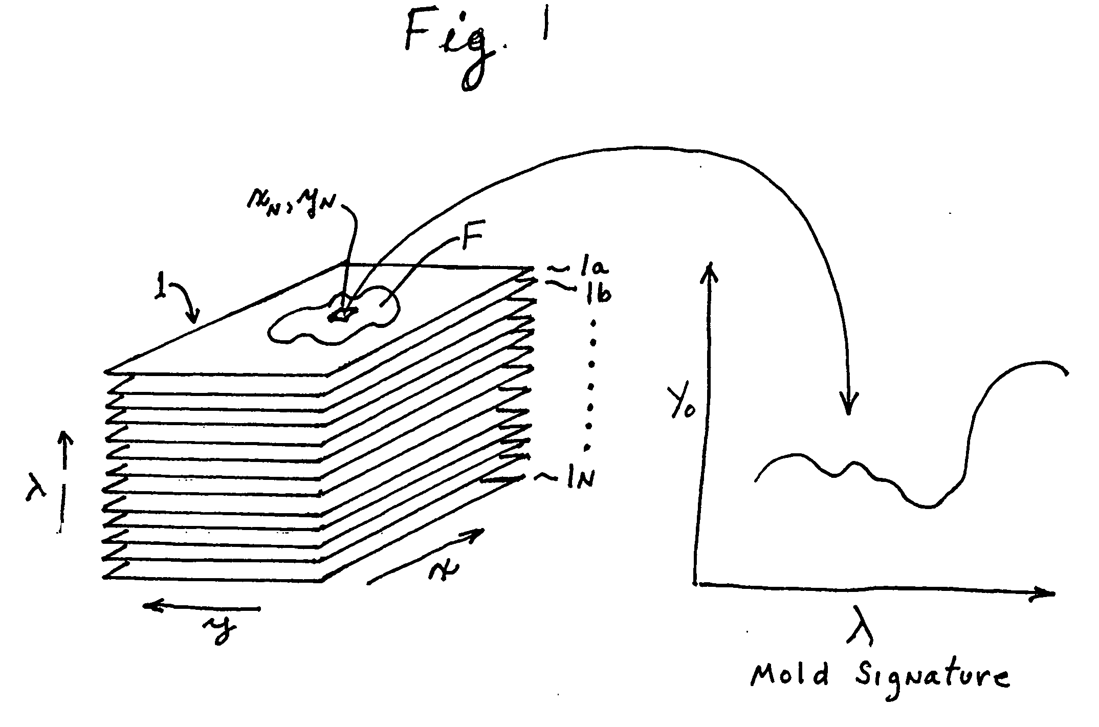 Method and apparatus for non-invasive rapid fungal specie (mold) identification having hyperspectral imagery