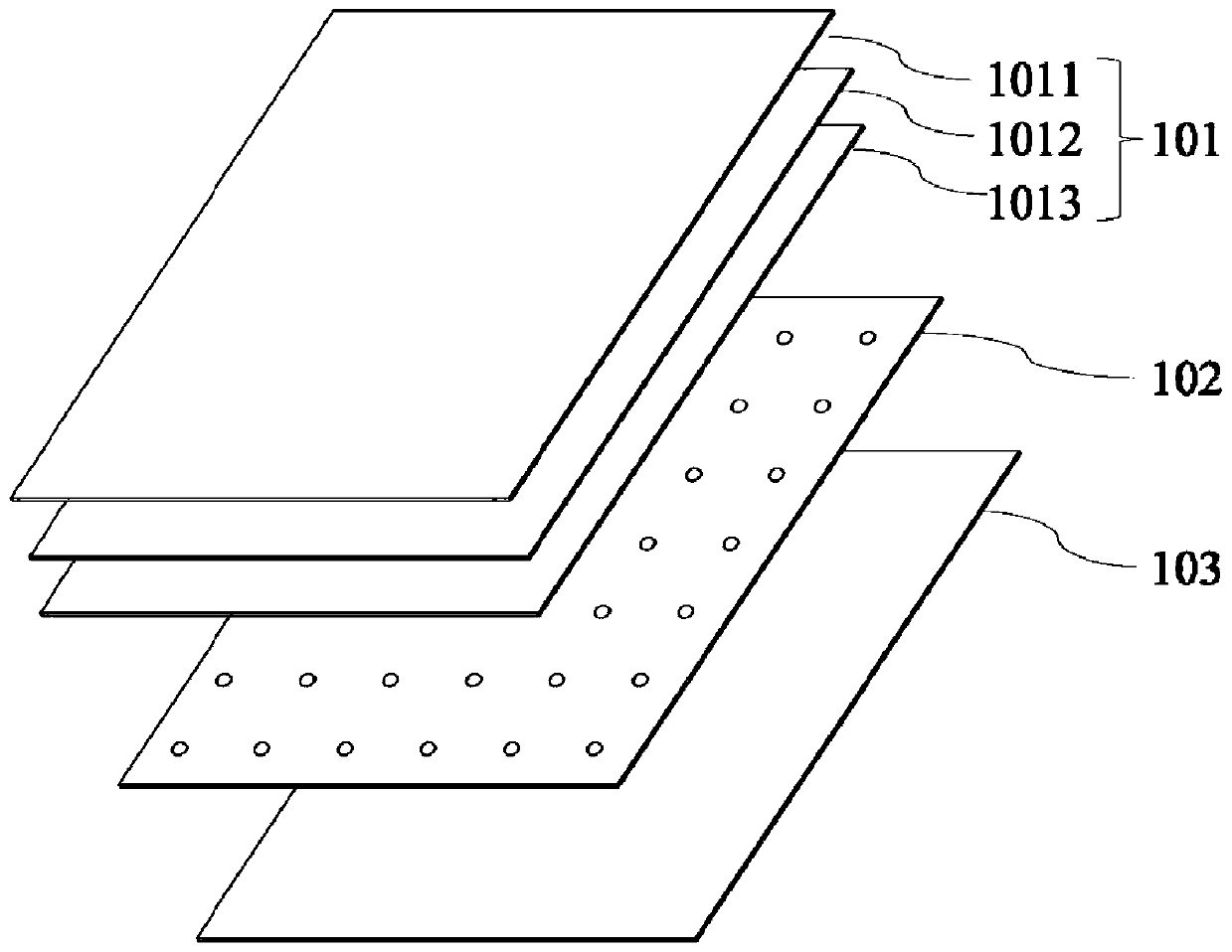 Flexible straight-down backlight device and display equipment