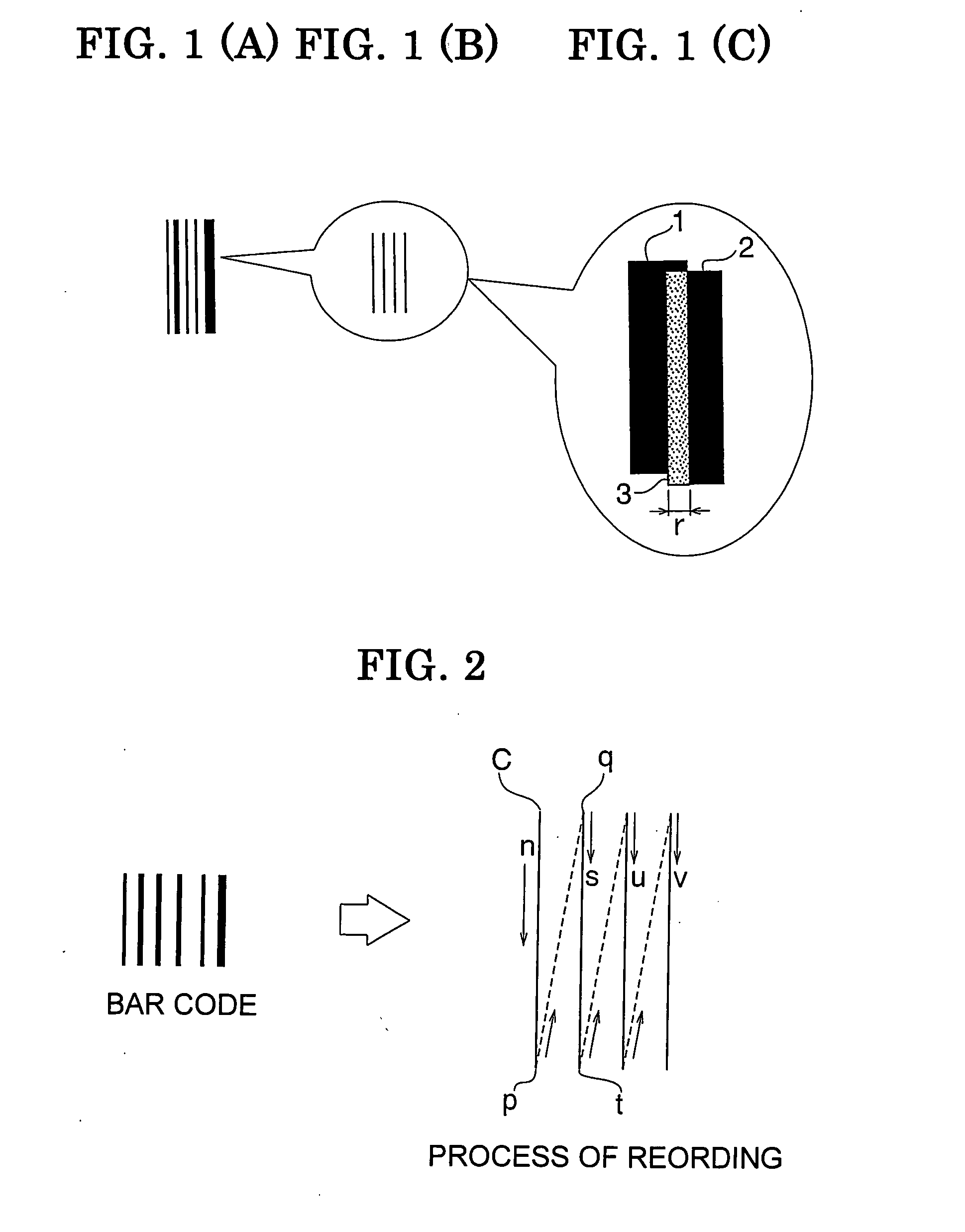 Process for recording into rewritable recording medium of non-contact type