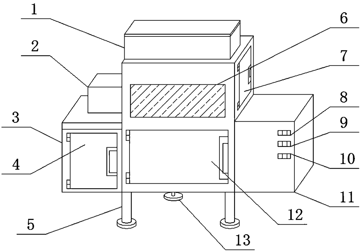 High-temperature disinfection device based on optical fiber laser lamp