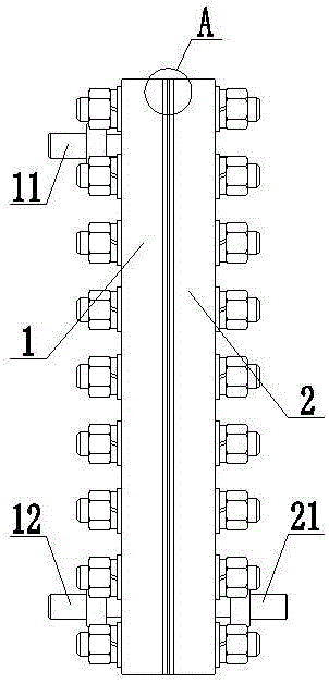 Miniature clamp plate type membrane test apparatus