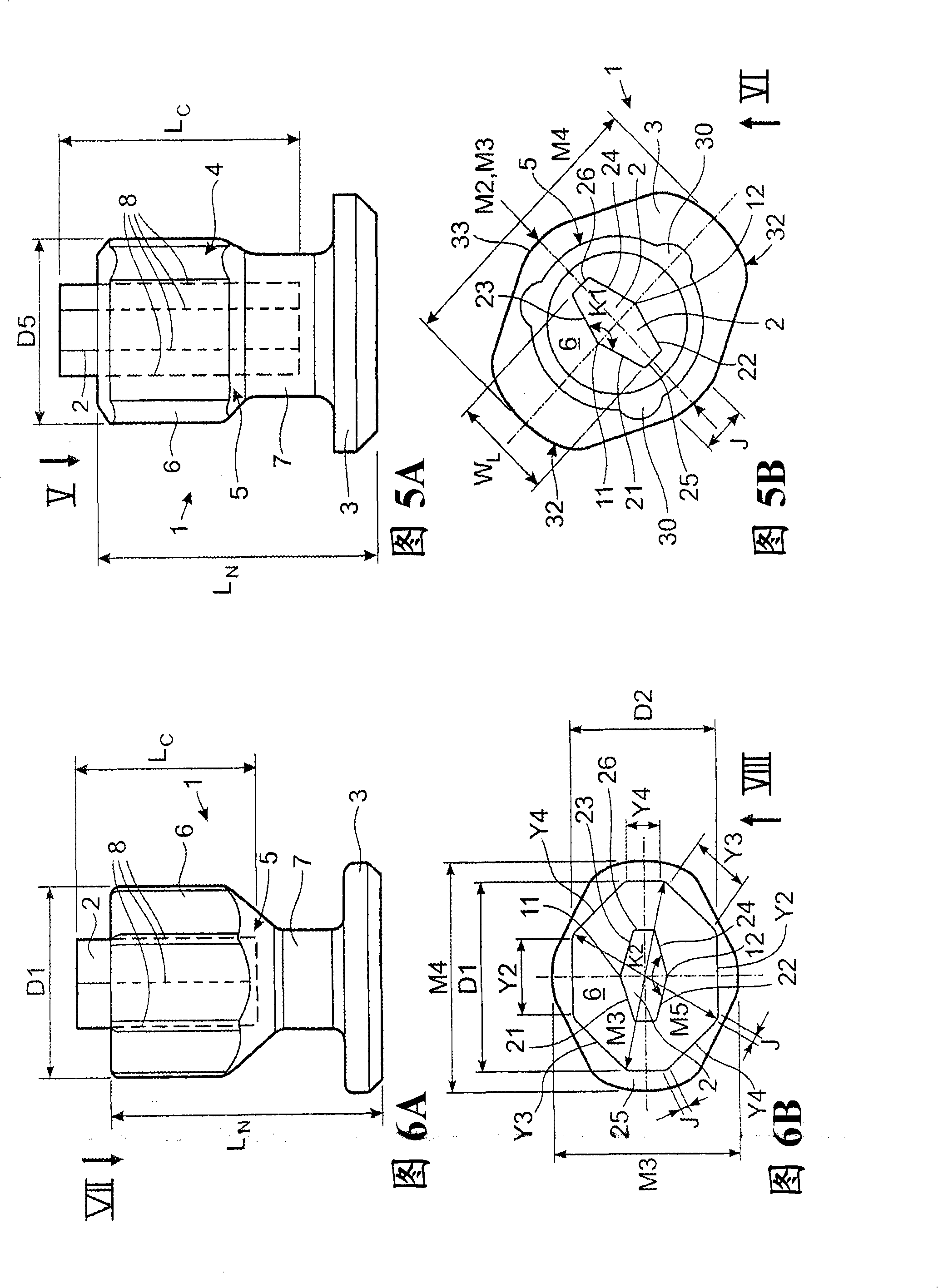 Skid protection stud and car tire provided with it