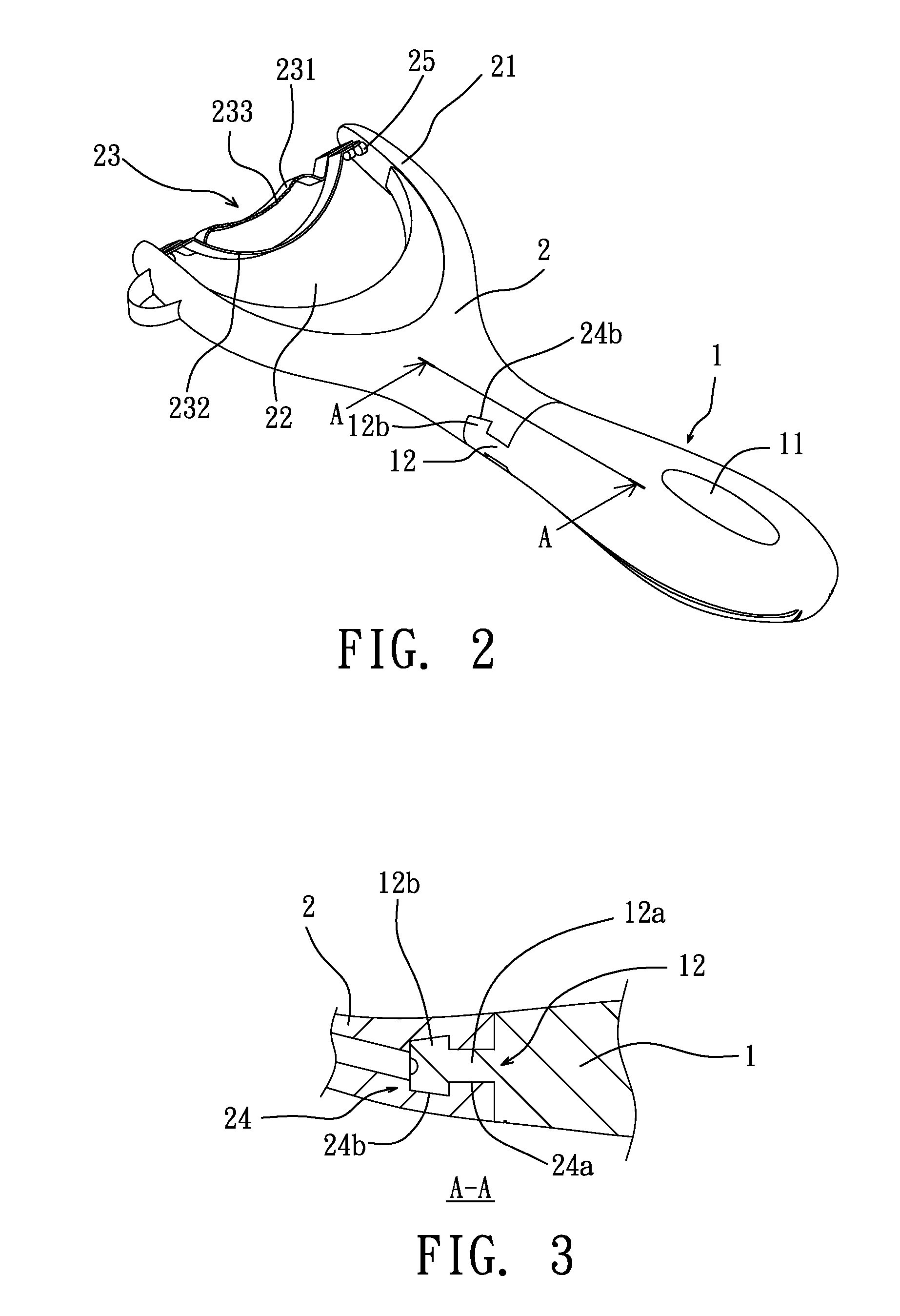 Assembled peeler