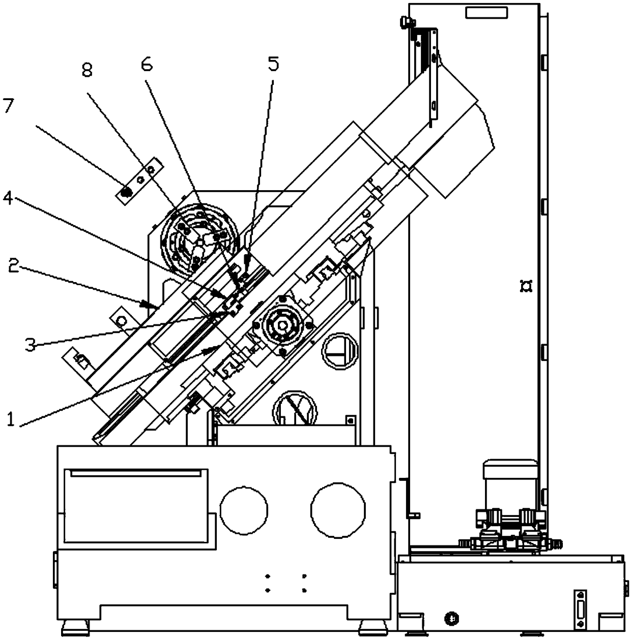 Numerical control machine tool support plate heat error automatic compensation device