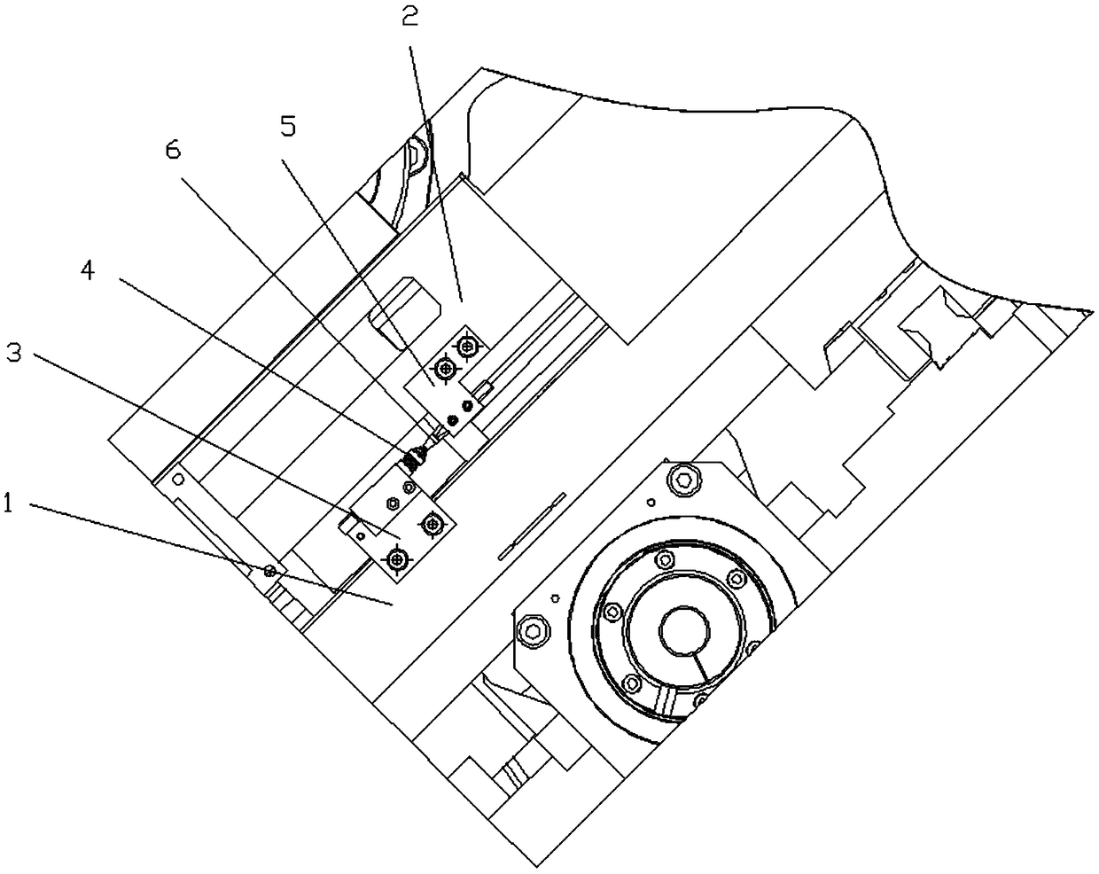 Numerical control machine tool support plate heat error automatic compensation device