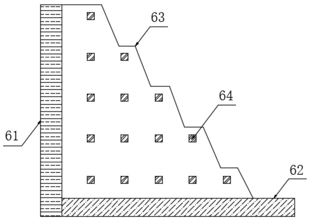 Blasting vibration test device for measuring slope stability and evaluation and early warning method