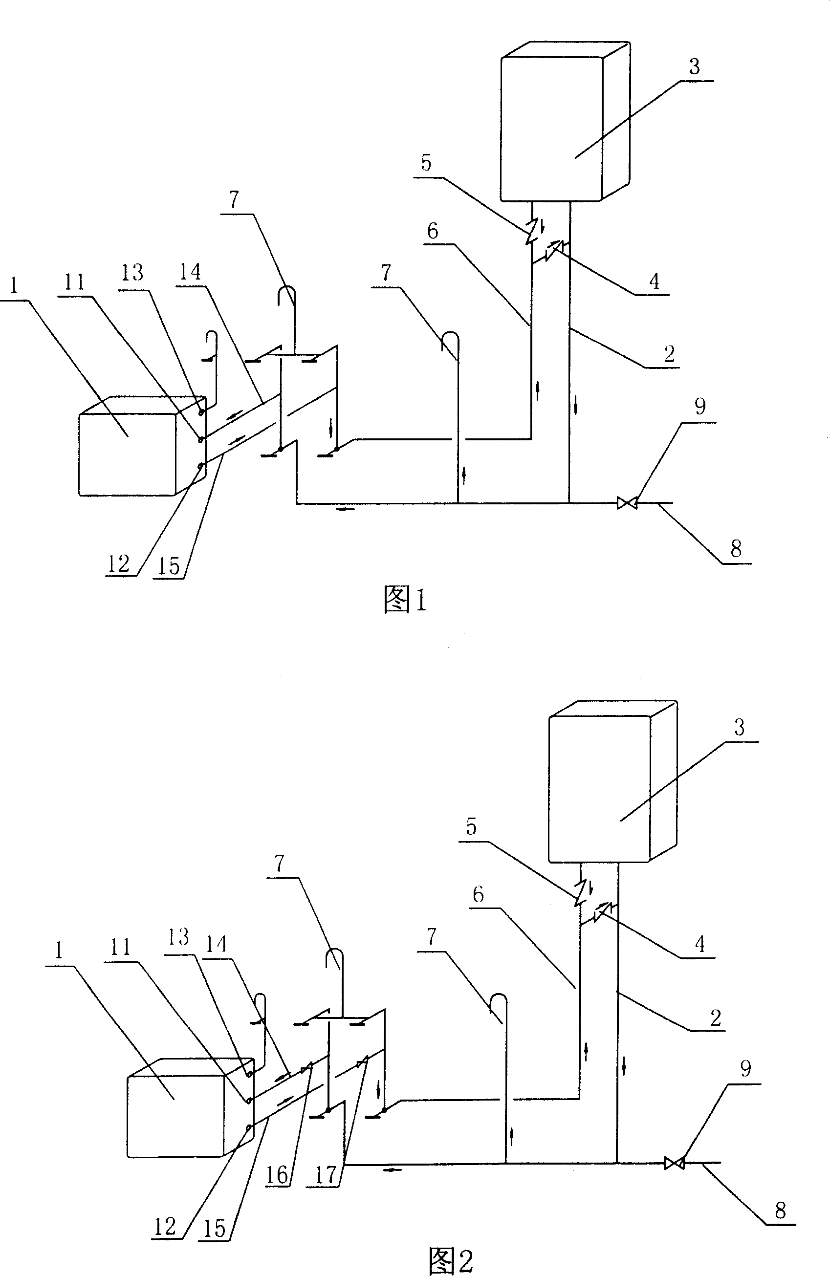 Water-saving drainage system of direct drinking type water purifier