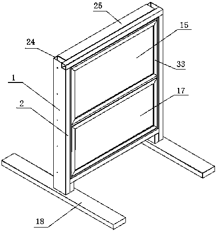 Balcony window forming hanging balcony after being opened