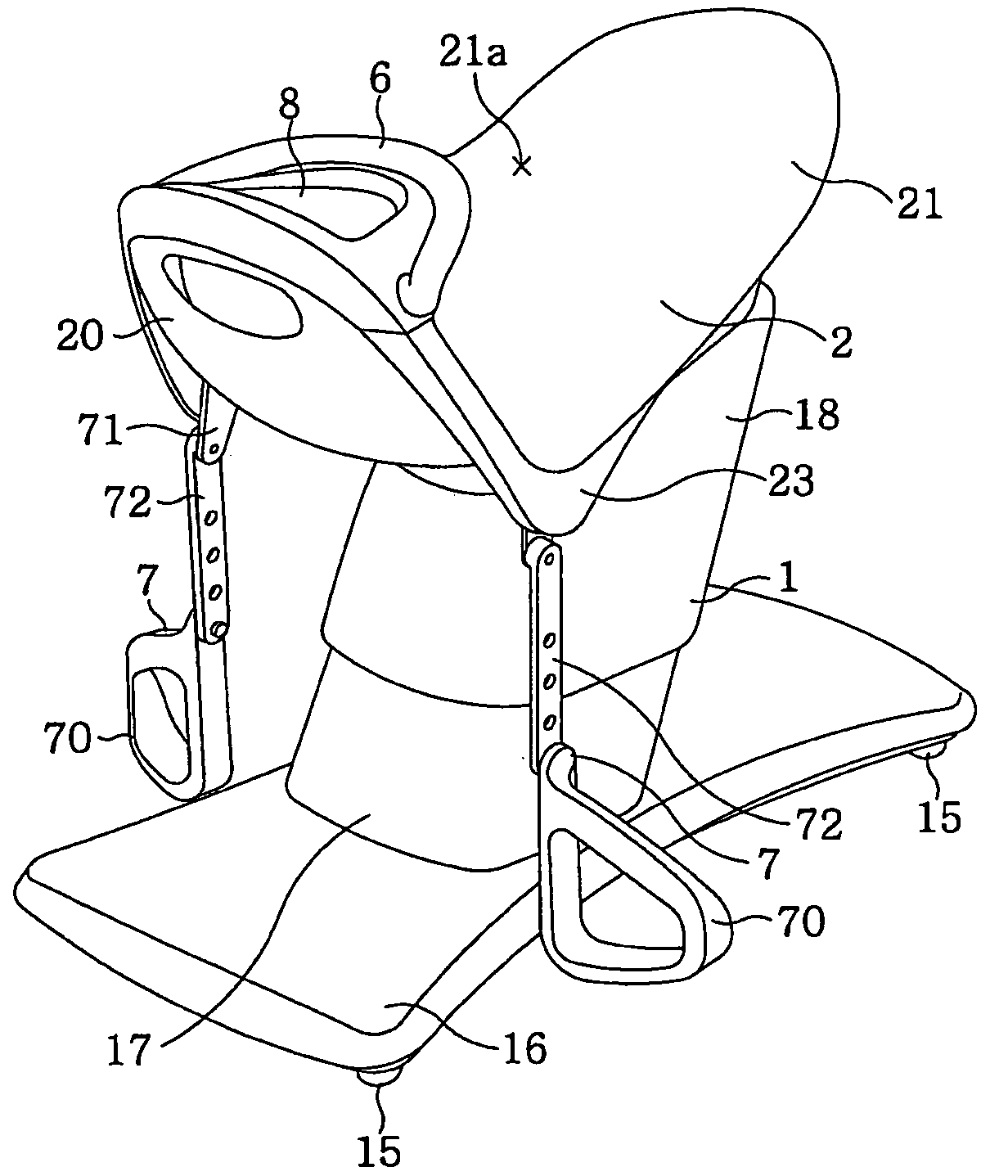 Rocking type exercising apparatus