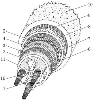 A kind of optical fiber cable with high service life