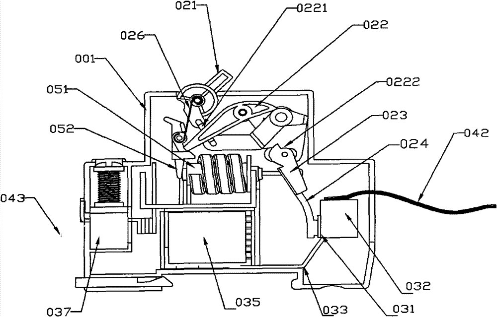 Circuit breaker with temperature detection function