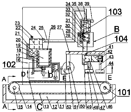 Waxing device for production of sofa leather