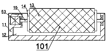 Waxing device for production of sofa leather