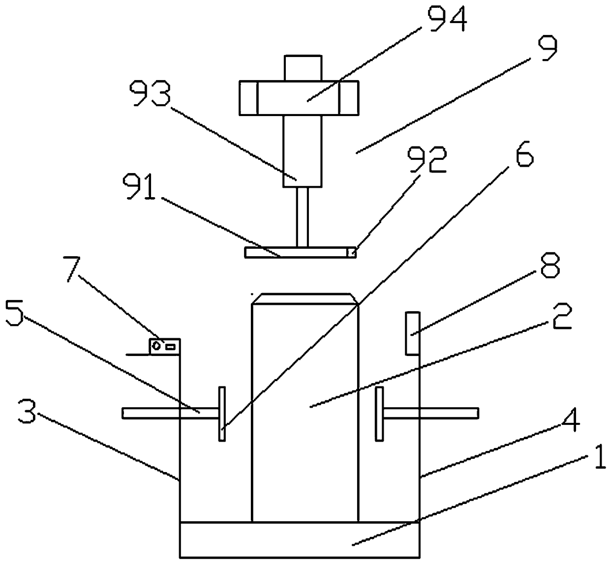 Detection device used in production process of pop can