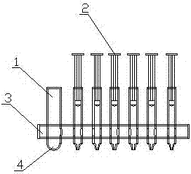 Cross-matching of blood, blood types A, B, O, and Rh D, and irregular antibody screening sample-adding machine