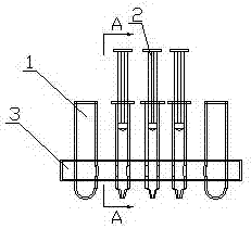 Cross-matching of blood, blood types A, B, O, and Rh D, and irregular antibody screening sample-adding machine