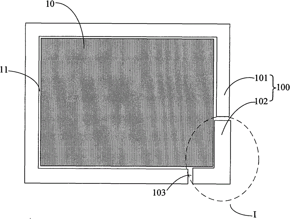 Glue frame used for liquid crystal display and liquid crystal display thereof