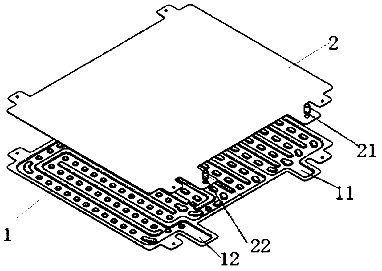 A water-cooled plate and a water-cooled battery