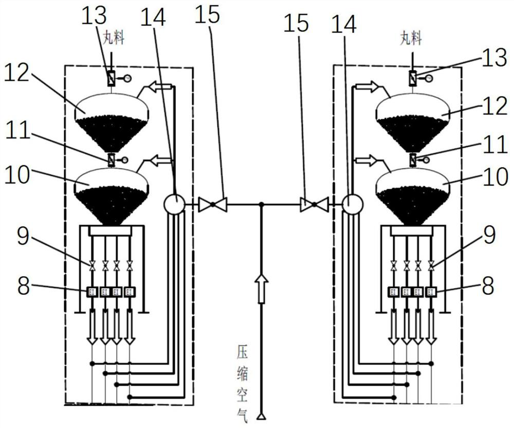 Combined reinforced shot blasting device and method