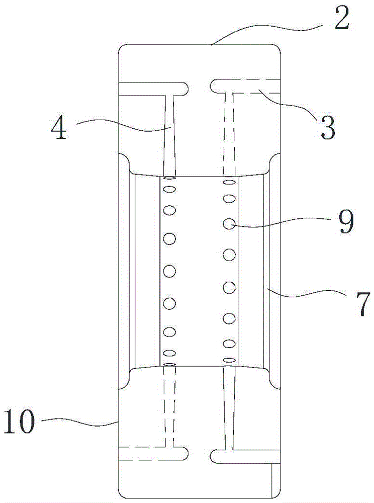 Solid-tire-and-rim composite structure