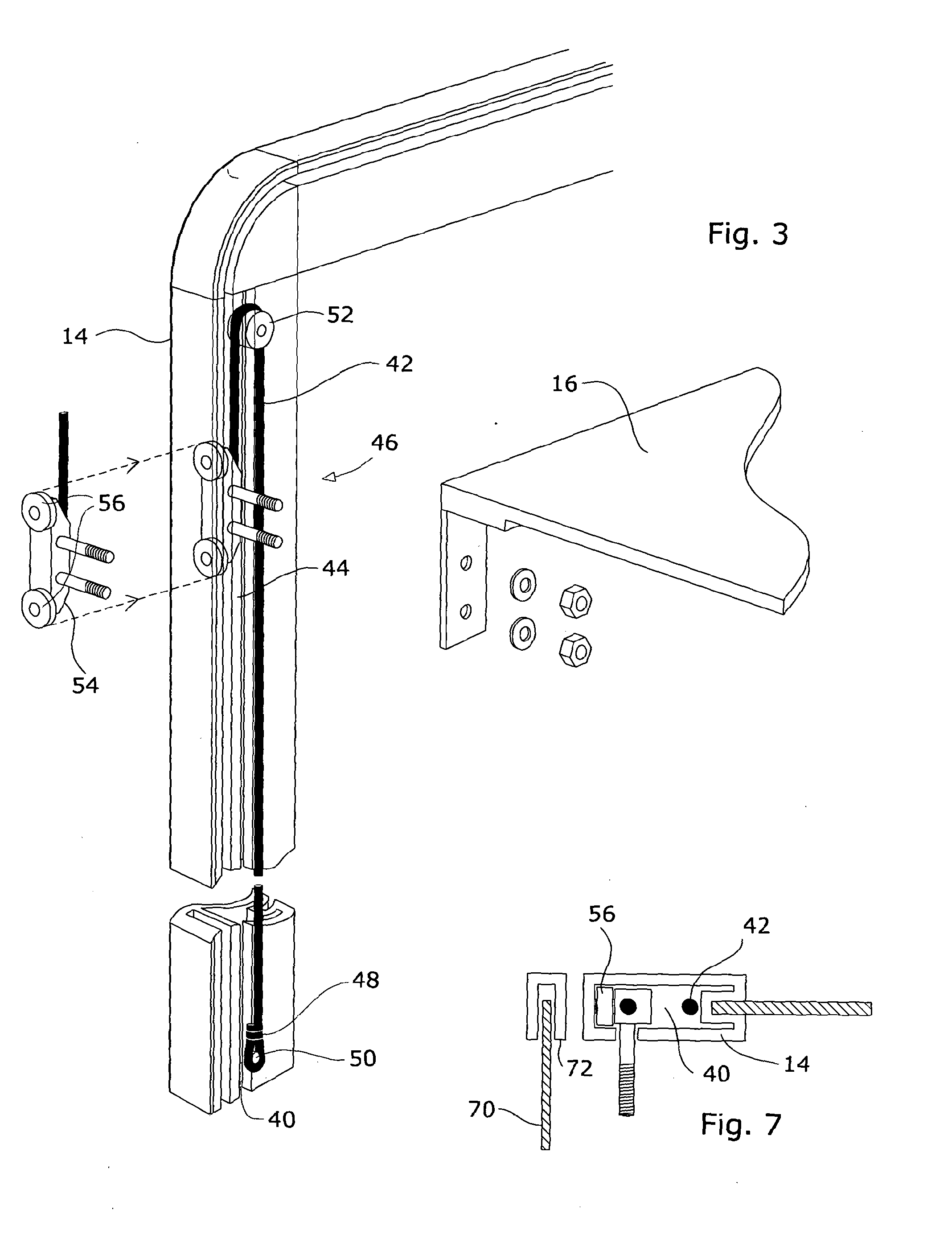 Apparatus for storing a plurality of objects such as trays