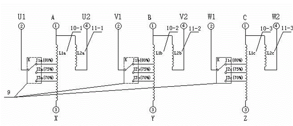 TBEA compensation soft starting device used for large power cage type motor