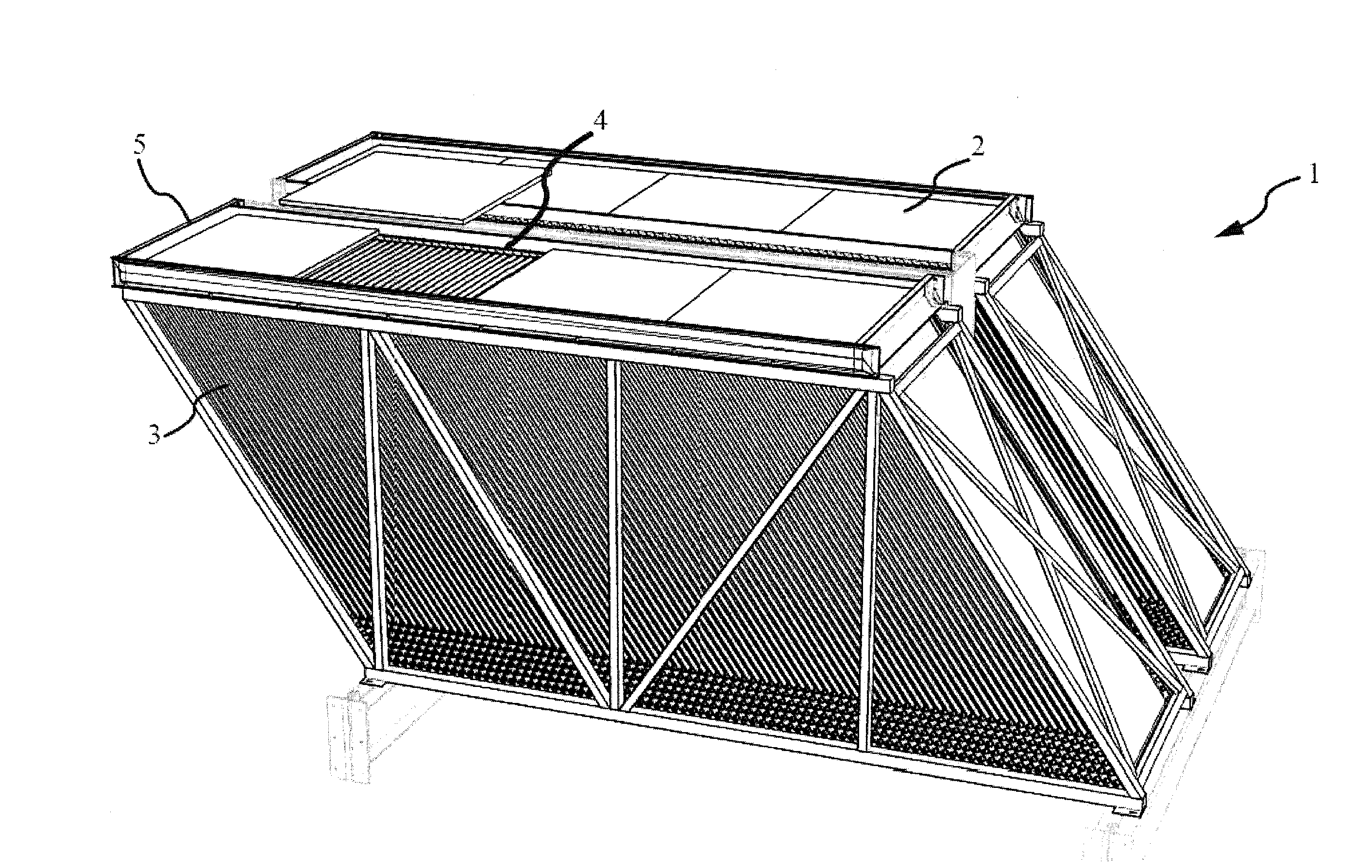 Plate settler cover and method