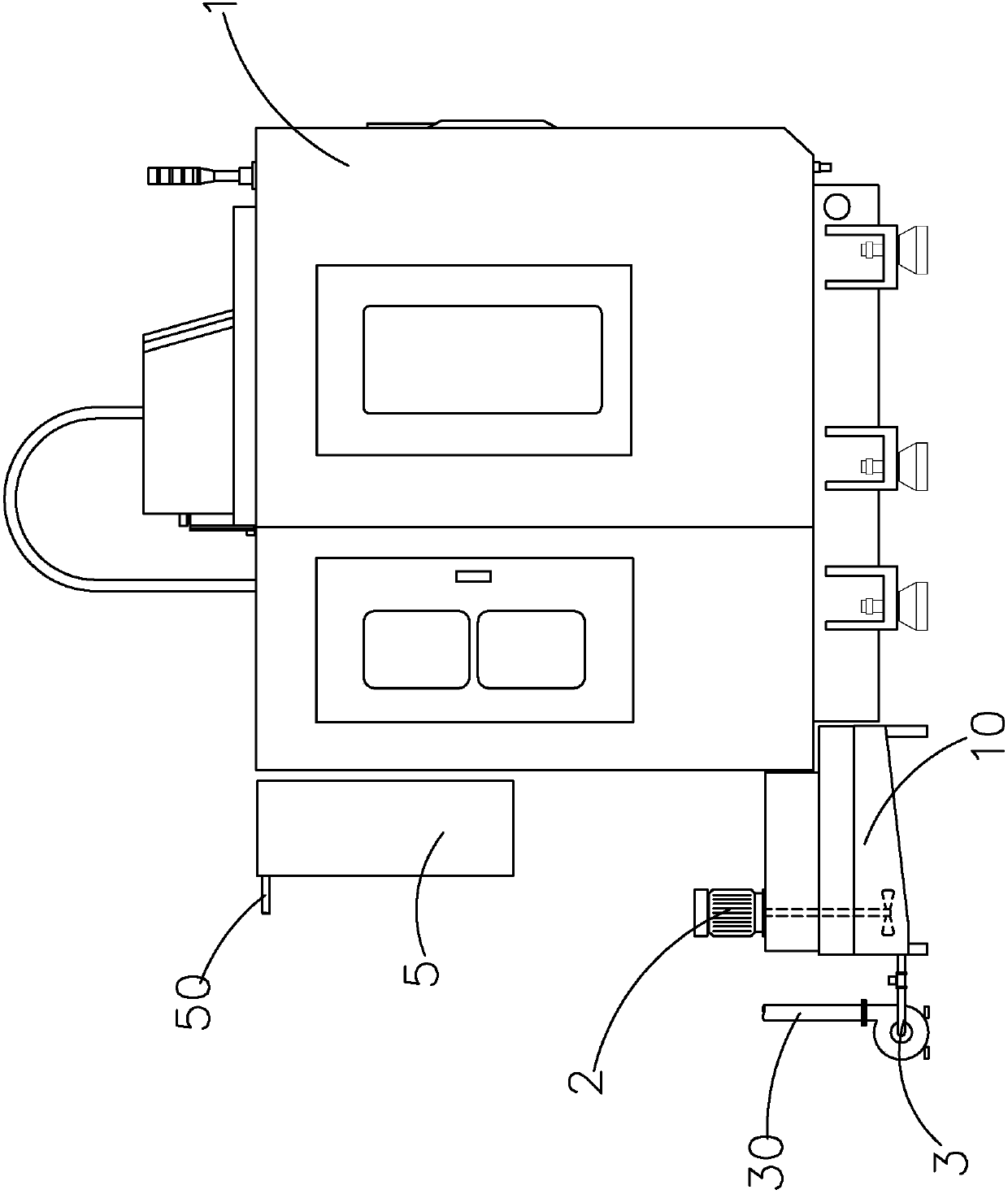 Automatic chip removing method and anti-settling collecting and conveying device for intelligent unmanned grinding and milling process