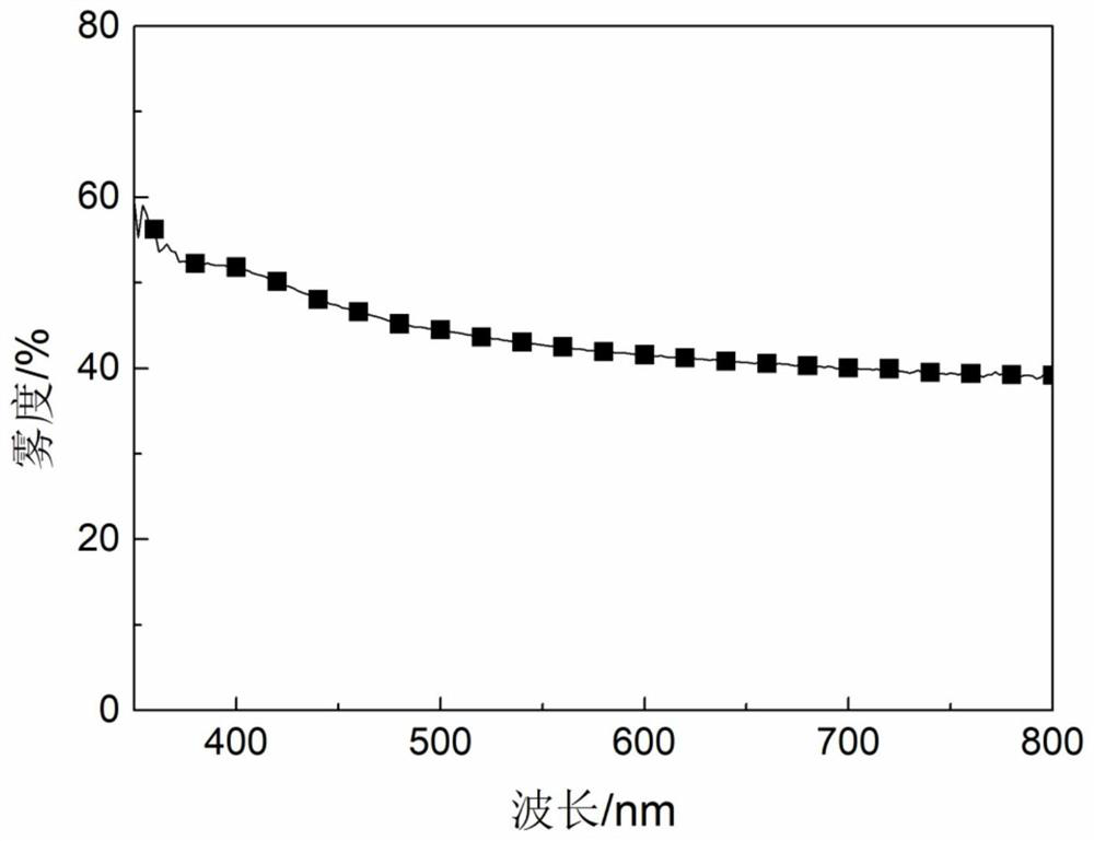 A kind of high haze conductive film and preparation method thereof