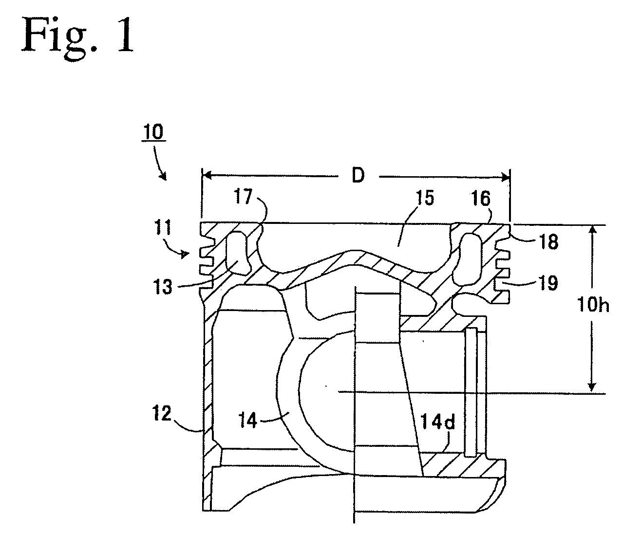 Internal engine piston and its production method