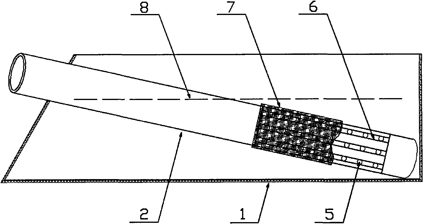 Chemical siltation resisting drainage device for tailing dam