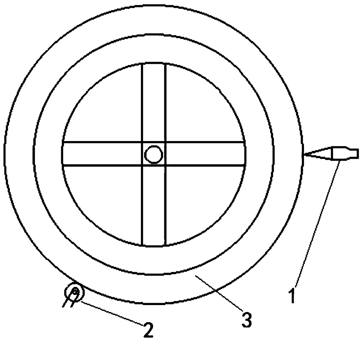 Visual measurement positioning method for high-voltage cable reel packaging